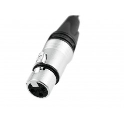 PSSO DMX cable XLR 3pin 5m bk Neutrik